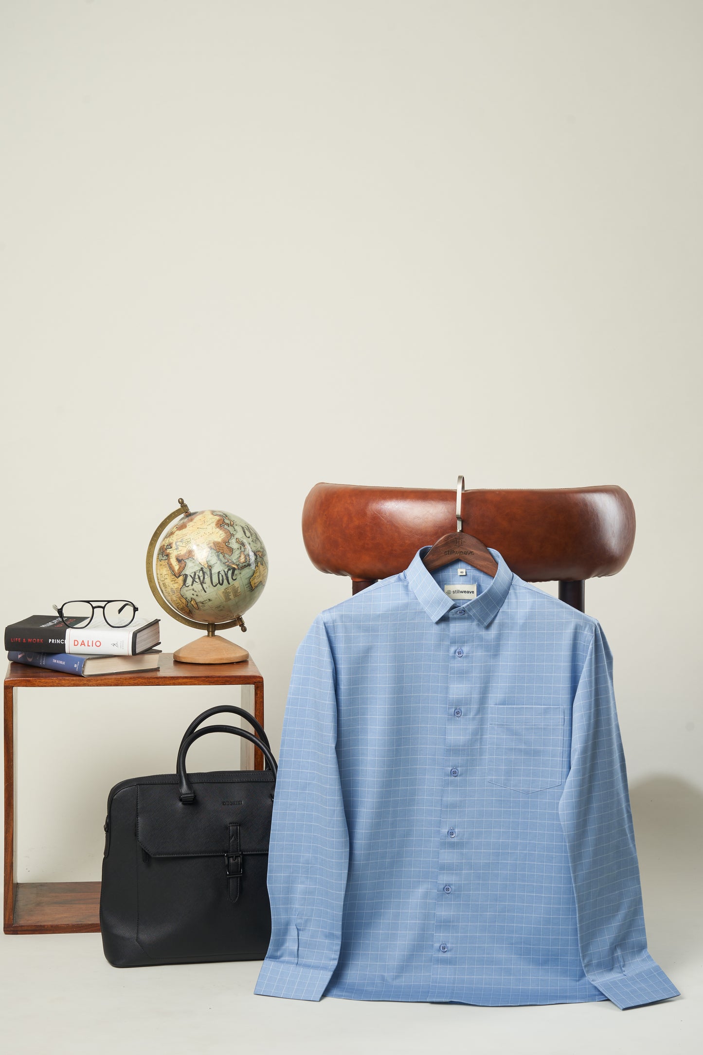 Celeste Blue Plaid