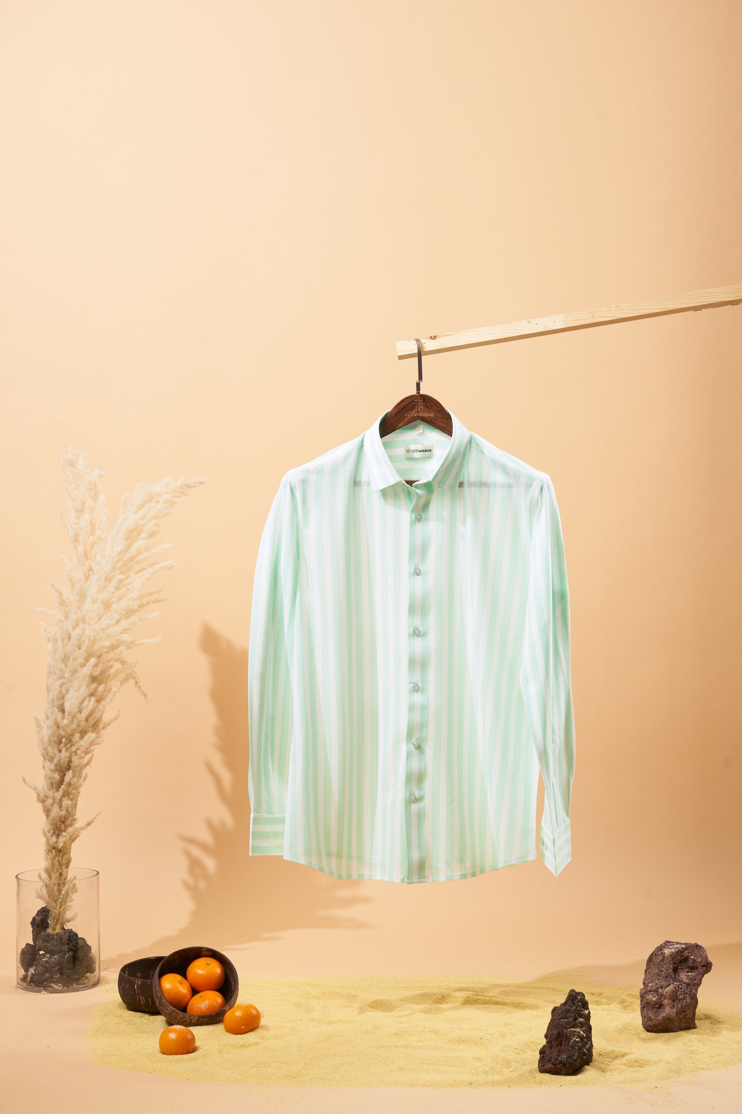 Pistachio Green Candy Stripe